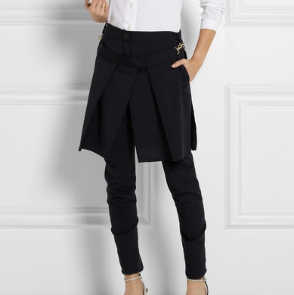 NEW VIVIENNE WESTWOOD NAVY KILT TROUSER SZ 4